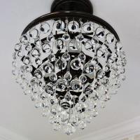 Three Light Semi Flush Mount by Crystorama - Calypso Collection, Vibrant Bronze Finish - 130-VZ_CEILING