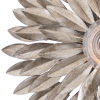 One Light Wall Sconce by Crystorama - Broche Collection, Antique Silver Finish - 500-SA