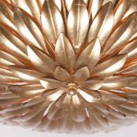 Six Light Semi Flush Mount by Crystorama - Broche Collection, Antique Gold Finish - 517-GA_CEILING