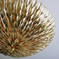 Six Light Semi Flush Mount by Crystorama - Broche Collection, Antique Gold Finish - 517-GA_CEILING