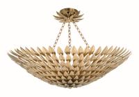 Eight Light Chandelier by Crystorama - Broche Collection, Antique Gold Finish - 519-GA