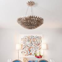 Eight Light Chandelier by Crystorama - Broche Collection, Antique Silver Finish - 519-SA