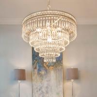 Seven Light Chandelier by Crystorama - Mercer Collection, Olde Silver Finish - 5264-OS-CL-MWP
