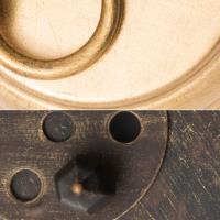 One Light Wall Sconce by Crystorama - Luna Collection, English Bronze + Antique Gold Finish - 581-EB-GA