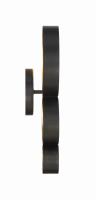 One Light Wall Sconce by Crystorama - Luna Collection, English Bronze + Antique Gold Finish - 581-EB-GA