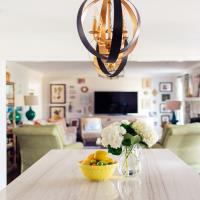 Four Light Mini Chandelier by Crystorama - Luna Collection, English Bronze + Antique Gold Finish - 584-EB-GA