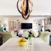 Four Light Mini Chandelier by Crystorama - Luna Collection, English Bronze + Antique Gold Finish - 584-EB-GA