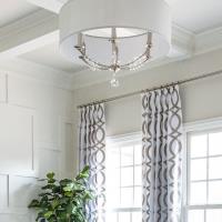 Six Light Chandelier by Crystorama - Mirage Collection, Polished Nickel Finish - 8006-PN