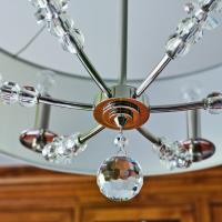 Six Light Chandelier by Crystorama - Mirage Collection, Polished Nickel Finish - 8006-PN