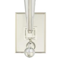 One Light Wall Sconce by Crystorama - Paxton Collection, Polished Nickel Finish - 8101-PN