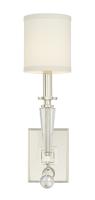 One Light Wall Sconce by Crystorama - Paxton Collection, Polished Nickel Finish - 8101-PN