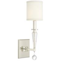 One Light Wall Sconce by Crystorama - Paxton Collection, Polished Nickel Finish - 8101-PN