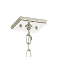 Four Light Chandelier by Crystorama - Paxton Collection, Polished Nickel Finish - 8105-PN