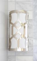 One Light Wall Sconce by Crystorama - Jennings Collection, Polished Nickel Finish - 2262-PN