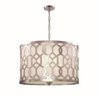 Five Light Chandelier by Crystorama - Jennings Collection, Polished Nickel Finish - 2266-PN