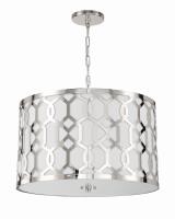 Five Light Chandelier by Crystorama - Jennings Collection, Polished Nickel Finish - 2266-PN