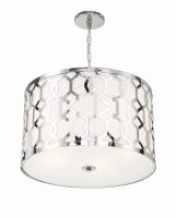 Five Light Chandelier by Crystorama - Jennings Collection, Polished Nickel Finish - 2266-PN