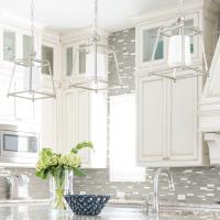 One Light Pendant by Crystorama - Sylvan Collection, Polished Nickel Finish - 2240-PN