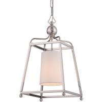 One Light Pendant by Crystorama - Sylvan Collection, Polished Nickel Finish - 2240-PN