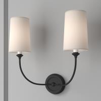 Two Light Wall Sconce by Crystorama - Sylvan Collection, Dark Bronze Finish - 2242-DB