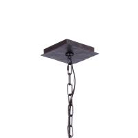Seven Light Chandelier by Crystorama - Capri Collection, Raw Steel Finish - 339-RS