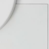 Six Light Semi Flush Mount by Crystorama - Lola Collection, Wet White Finish - 4850-WW