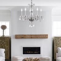 Five Light Chandelier by Crystorama - Traditional Crystal Collection, Polished Chrome Finish - 5085-CH-CL-MWP
