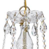 Five Light Chandelier by Crystorama - Traditional Crystal Collection, Polished Brass Finish - 5085-PB-CL-MWP