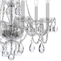 Six Light Chandelier by Crystorama - Traditional Crystal Collection, Polished Chrome Finish - 5086-CH-CL-MWP