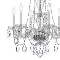 Six Light Chandelier by Crystorama - Traditional Crystal Collection, Polished Chrome Finish - 5086-CH-CL-MWP