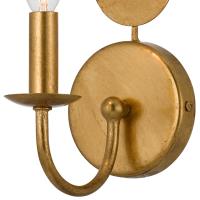 One Light Wall Sconce by Crystorama - Layla Collection, Antique Gold Finish - 541-GA