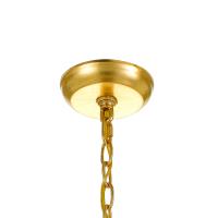 Five Light Chandelier by Crystorama - Layla Collection, Antique Gold Finish - 545-GA