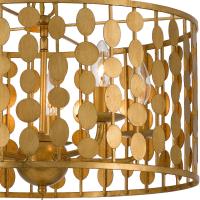 Five Light Chandelier by Crystorama - Layla Collection, Antique Gold Finish - 545-GA