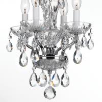 Four Light Mini Chandelier by Crystorama - Welton Collection, Polished Chrome Finish - 5534-CH-CL-MWP