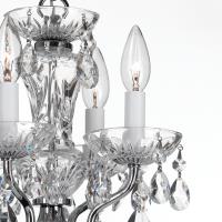 Four Light Mini Chandelier by Crystorama - Welton Collection, Polished Chrome Finish - 5534-CH-CL-MWP