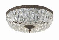 Three Light Flush Mount by Crystorama - Waltham Collection, English Bronze Finish - 716-EB-CL-MWP