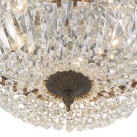 Three Light Flush Mount by Crystorama - Waltham Collection, English Bronze Finish - 716-EB-CL-MWP