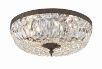 Three Light Flush Mount by Crystorama - Waltham Collection, English Bronze Finish - 716-EB-CL-MWP