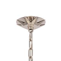 Six Light Chandelier by Crystorama - Carson Collection, Polished Nickel Finish - 8856-PN