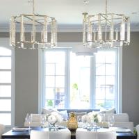 Six Light Chandelier by Crystorama - Carson Collection, Polished Nickel Finish - 8856-PN