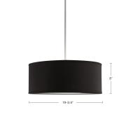 Three Light Pendant by Kuzco Lighting - Gregory Collection, Black Finish - 41083B