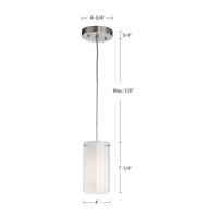 One Light Pendant by Kuzco Lighting - Firenze Collection, White Finish - 41311W