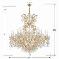 25 Light Chandelier by Crystorama - Maria Theresa Collection, Gold Finish - 4424-GD-CL-MWP