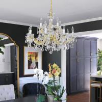 12 Light Chandelier by Crystorama - Maria Theresa Collection, Gold Finish - 4479-GD-CL-MWP