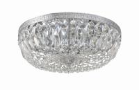 Three Light Flush Mount by Crystorama - Waltham Collection, Polished Chrome Finish - 716-CH-CL-MWP
