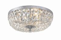 Three Light Flush Mount by Crystorama - Waltham Collection, Polished Chrome Finish - 716-CH-CL-MWP