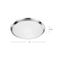 Two Light Flush Mount by Kuzco Lighting - Malta Collection, Chrome Finish - 51562CH