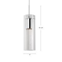 LED Pendant by Kuzco Lighting - Champagne Collection, Chrome Finish - PD4401-CH
