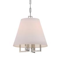 Four Light Mini Chandelier by Crystorama - Westwood Collection, Polished Nickel Finish - 2254-PN