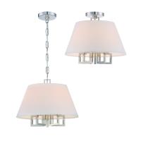 Five Light Mini Chandelier by Crystorama - Westwood Collection, Polished Nickel Finish - 2255-PN